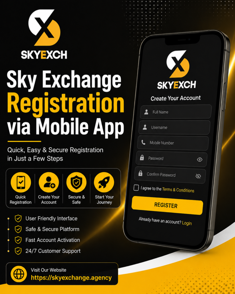 Sky Exchange Registration via Mobile App